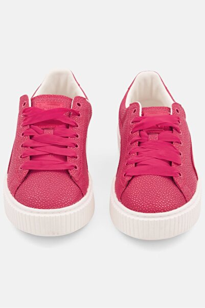 Puma Women Platform Lux Lace Up Outdoor Sports Shoes, Red
