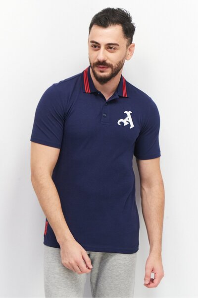 adidas Me Sports Fit Short Sleeve Embroidered Polo Shirt, Navy