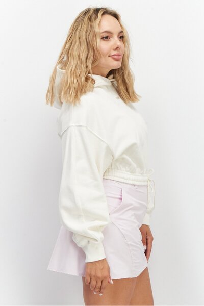 Puma Women Sportswear Fit Long Sleeve Training Hoodies, Off White