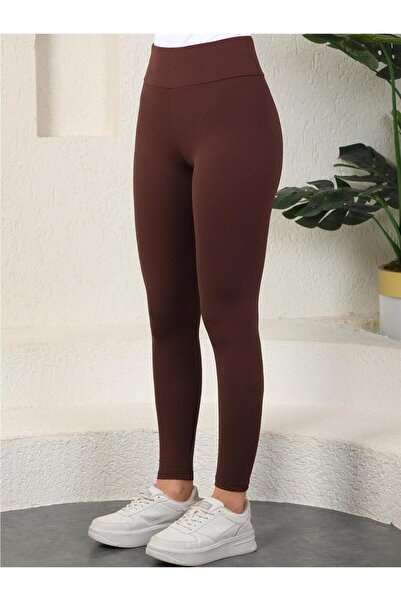 Gala High Waist Ribbed Knitted Gathering Leggings