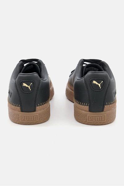 Puma Men Basket Trim Lace Up Outdoor Shoes, Black