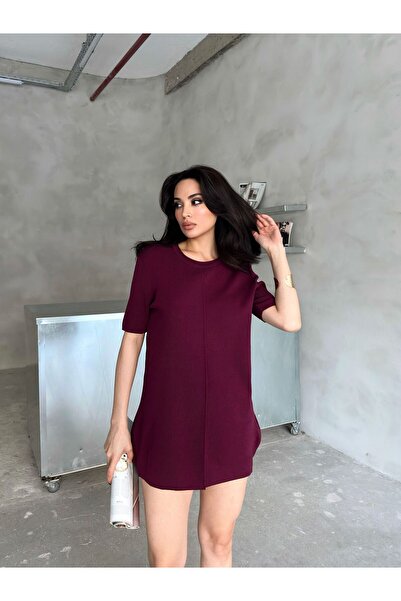 Paraf style فستان قصير ناعم بخيط بارد