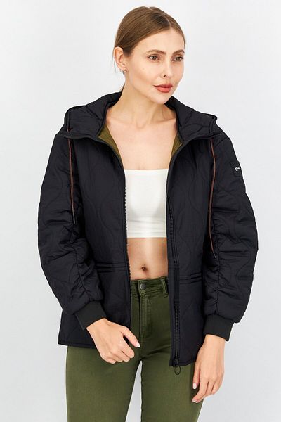 Aigle Women Hooded Puffer Jacket, Black