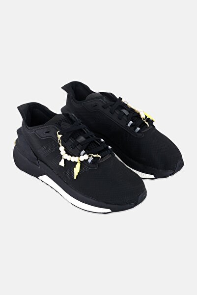 adidas Kids Girl Avryn Lace Up Running Shoes, Black