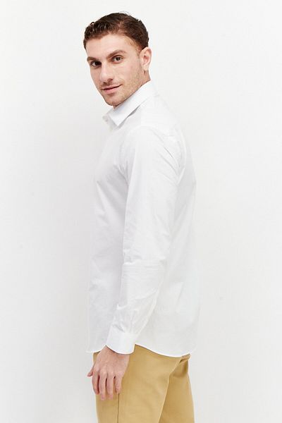 French Connection Men 2 Pack Regular Fit Plain Long Sleeve Casual Shirt, Pink/White