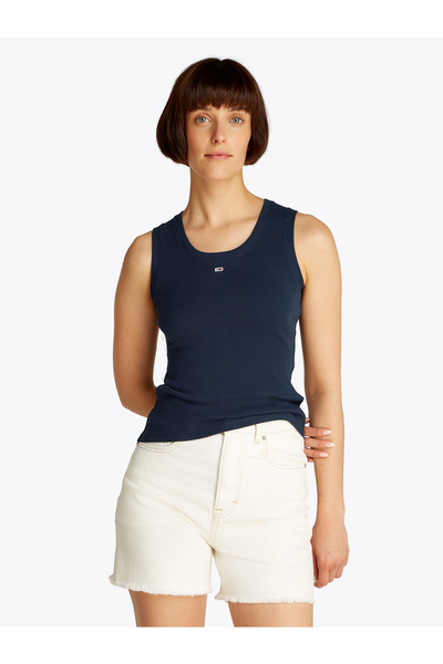 Tommy Hilfiger Tommy Hilfiger Women Dark Night Navy Essential Rib Tank