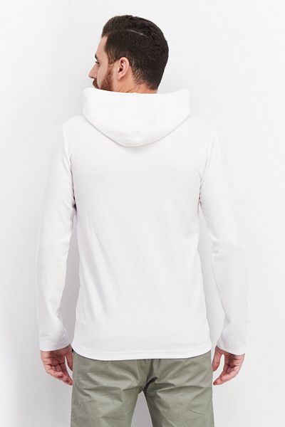gaiam Men Sportswear Fit Long Sleeve Training Hoodie, White