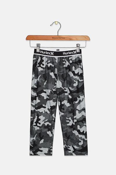 Hurley Toddlers Boy Camouflage Pajama Pants, Grey