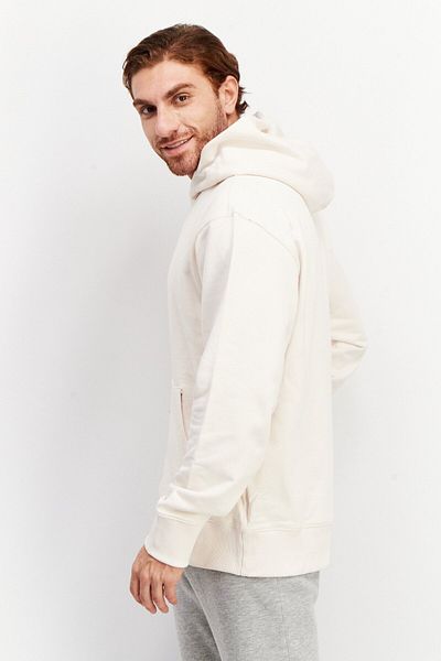 adidas Men Sports Fit Hooded Sweatshirt, Cream