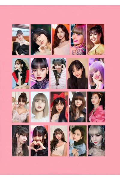 REN AKSESUAR Kpop Blackpink Lisa Photocard 50Pcs 5 7cm