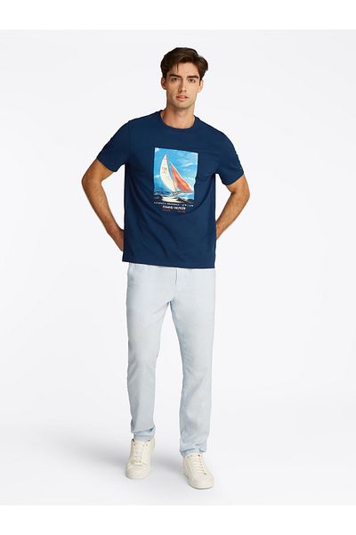 Tommy Hilfiger Tommy Hilfiger Men Night Sky Photo Print Cotton T-Shirt