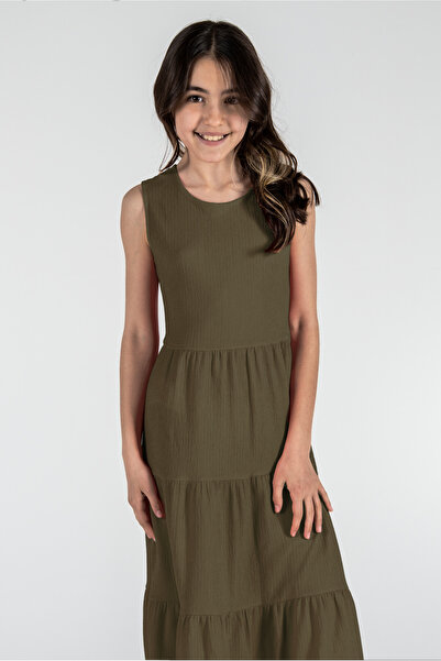 Kyron Kız Çocuk Bürümcük Elbise / Farklı Renk Seçenekleriyle