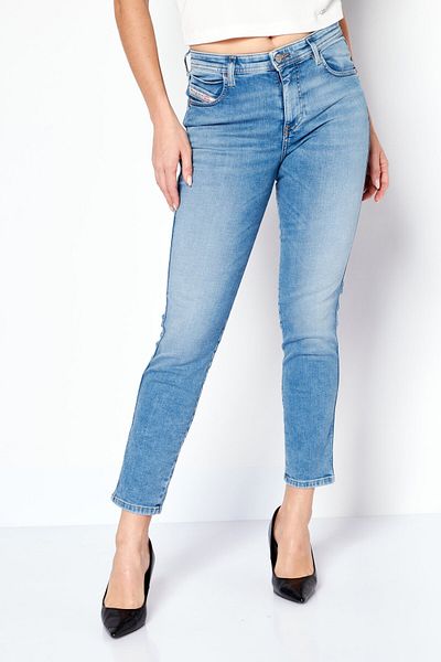 Diesel Women Skinny Fit 2015 Babhila Wash Stretchable Denim, Blue