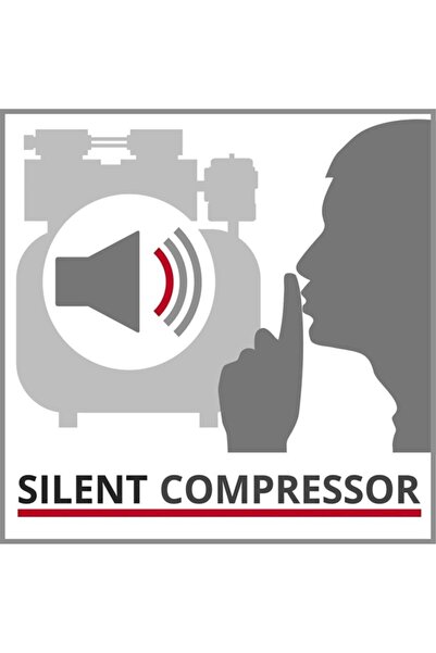 Einhell Te-ac 110/6 Silent Plus, Sessiz Hava Kompresörü - 4020600