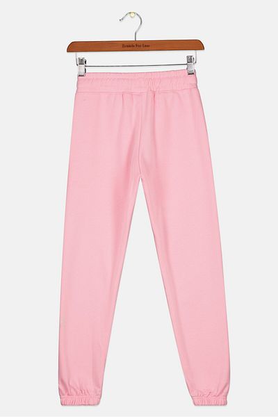 New Balance Kids Girl Sportswear Fit Drawstring Sweatpants, Pink