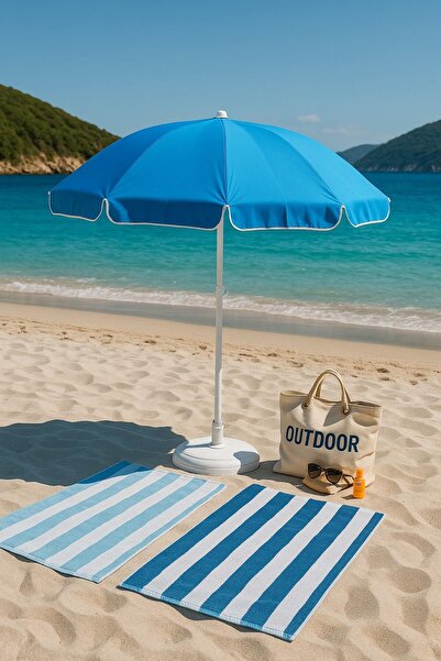ecoutdoor Plaj kamp bahçe balkon ve deniz şemsiyesi 200 cm taşıma çantası( bi...