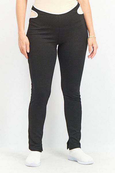 NA-KD Women Cut Out Detail Pull On Legging, Black
