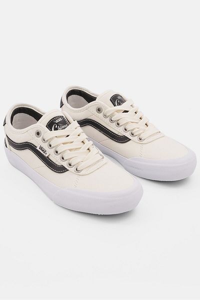 Vans Kids Boy Chima Pro 2 Lace Up Skate Shoes, Beige/Black