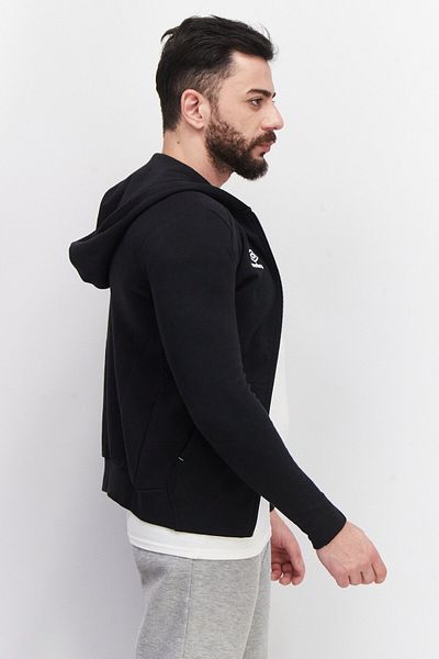 UMBRO Men Sportswear Fit Full Zip Outdoor Hoodies, Black