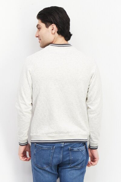 Sovereign Code Men Plain Jacket Shirt, Grey Combo