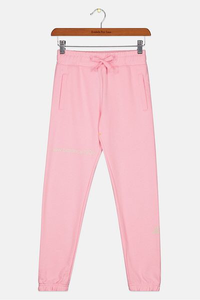 New Balance Kids Girl Sportswear Fit Drawstring Sweatpants, Pink
