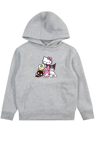 makiteks Girl's Seasonal Hooded Sweatshirt Hoodie 5 6 7 8 9 10 11 12 Years Hello Kitty Kuromi Moana