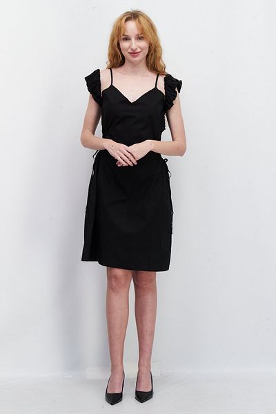 NA-KD Women Plain Cut Out Mini Dress, Black