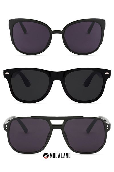 ModaLand New Unisex 3-piece Rectangular Sunglasses Set - Deal and Luxury