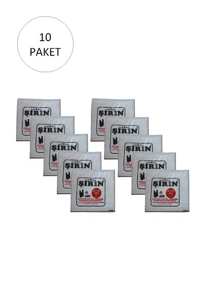 MBB ETİCARET White Thick Athlete Bag Large Size 30x57 Cm 1 Kg 10 Pack (Takriben 450 Pieces)
