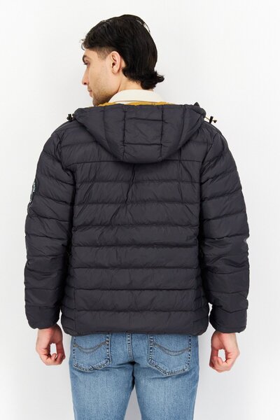 Trespass Men Solid Quilted Jacket, Charcoal