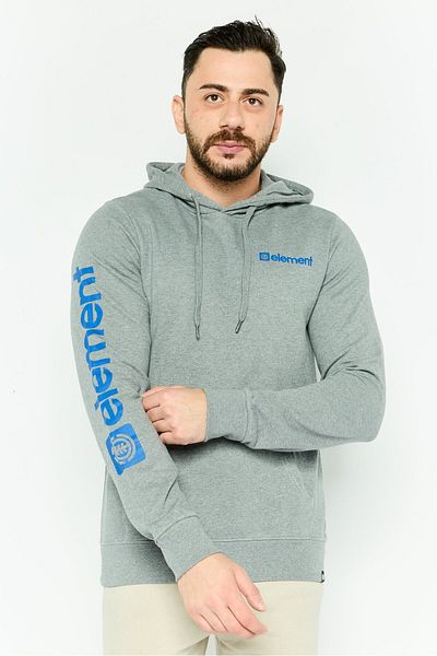 Element Men Sportswear Fit Long Sleeves Outdoor Hoodie, Dark Grey