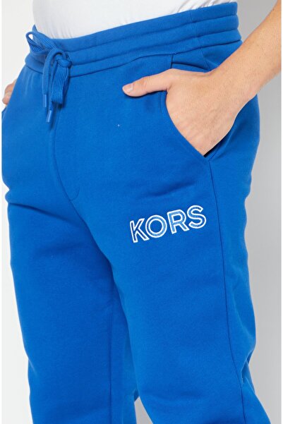 Michael Kors Men Regular Fit Brand Logo Drawstring Sweatpants, Royal Blue