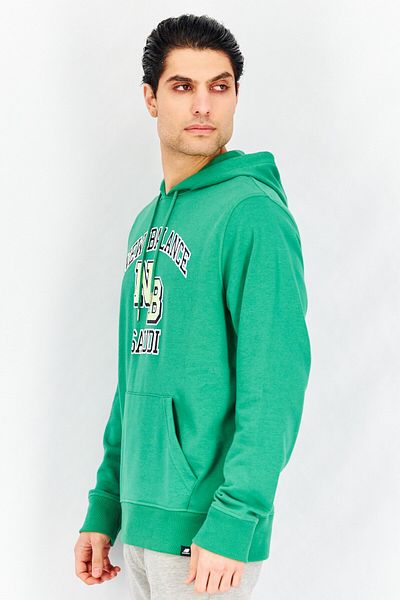New Balance Men Relaxed Fit Long Sleeve Running Hoodies, Green