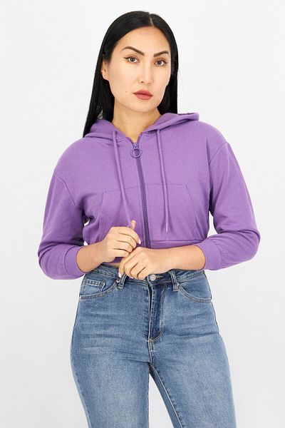 Don't Call Me Jennyfer Women Full Zip Front Pocket Fleece Hoodies, Purple