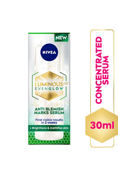 NIVEA Luminous 630 Even Glow Anti-Blemish Marks Face Serum with Salicylic Acid 30 ml