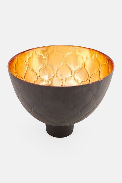 ARDA CAM Bowl Luna Cedar Shaped 20 H X 25 D Cm, Black