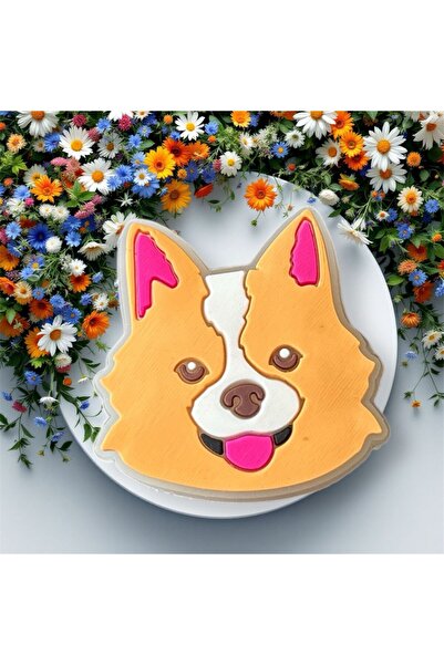 OZN AKSESUAR Ledli Yanıp Sönen Köpek Figürlü Terlik Süsü Üç Boyutlu/Işıklı 3d...