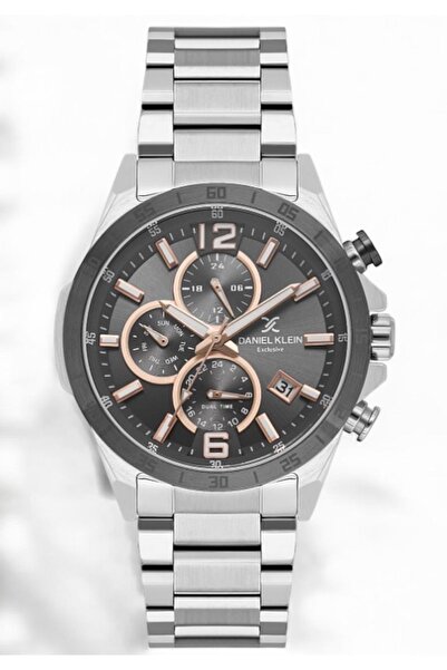 Daniel Klein Marka Gümüş Renk Exclusive Model İç Fonksiyonları Aktif Erkek Ko...