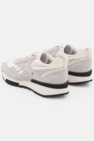 Reebok حذاء جري Lx2200 برباط للأولاد الصغار، رمادي