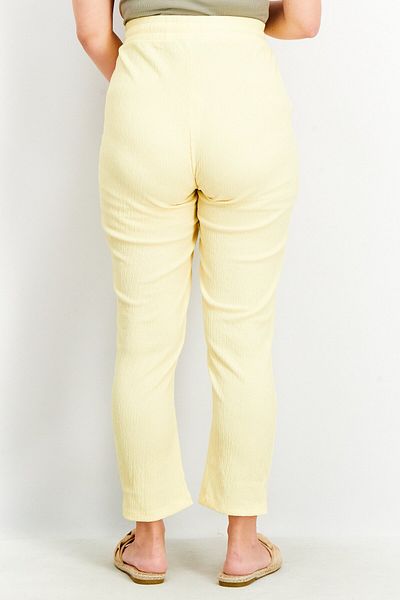 Asos Design Maternity Regular Leg Textured Pants, Lemon