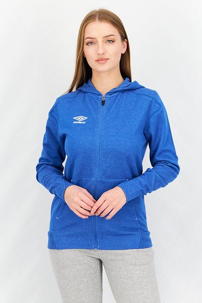 UMBRO Women Sportwear Fit Long Sleeves Hoodie Sweatshirt, Blue