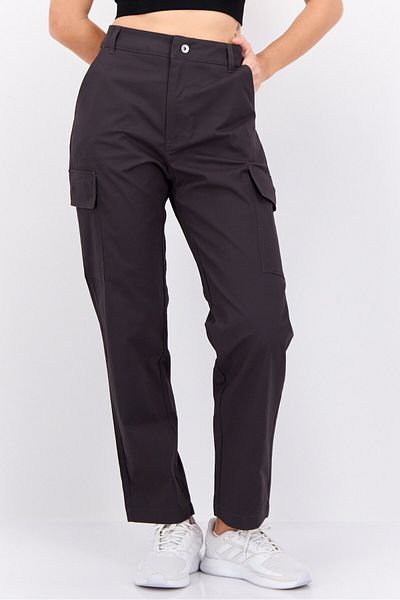 Champion Women Custom Fit Brand Logo Training Tactical Pants, Grey