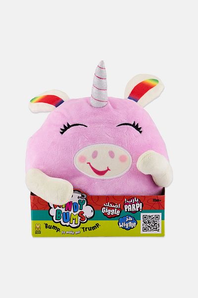Golden Bear Windy Bums Cheeky Parps, Wiggles And Giggles Unicorn Plush Toy