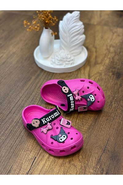ÇOCUKÇA MODA Kuromi My Melody Girls Non-Slip Sole Slippers Daily Pool Beach Sandals