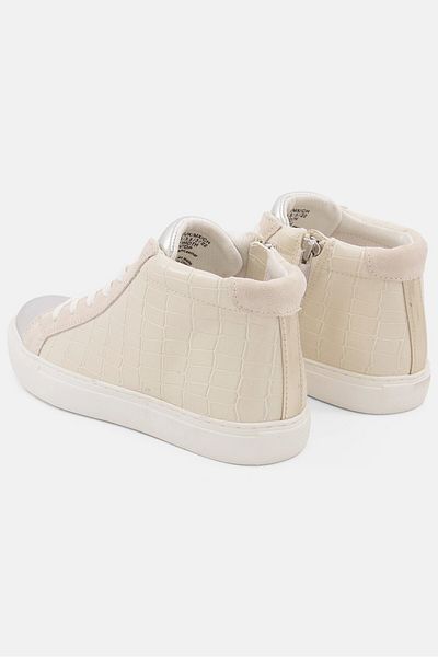 Kenneth Cole Women Lace Up Closed Toe Casual Shoes, Beige Combo