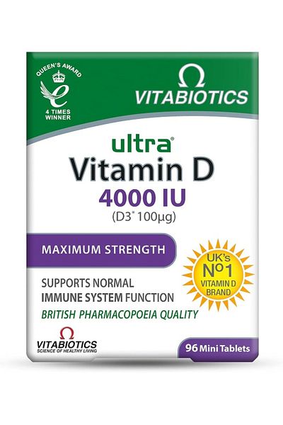 Vitabiotics Ultra Vitamin D3 4000 IU 96 Tablets