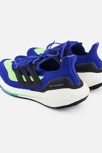 adidas Kids Boy Ultraboost 21 Lace Up Running Shoes, Purple