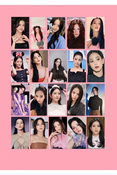 REN AKSESUAR Kpop Blackpink Jisoo Photocard 50 Pieces 5×7 cm