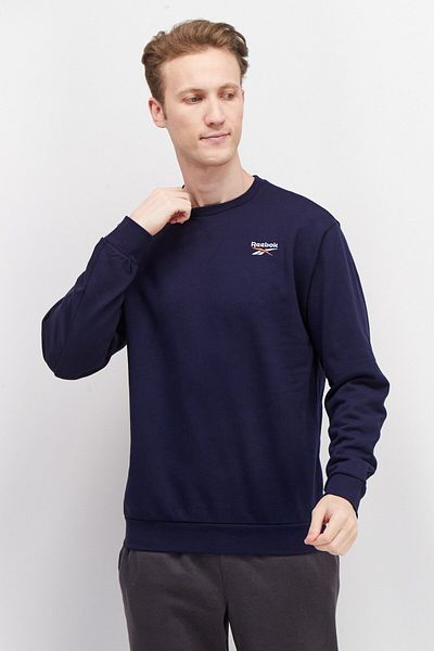 Reebok Men Sportswear Fit Embroidered Logo Sweatshirt, Navy