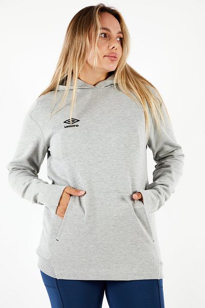 UMBRO Women Sportswear Fit Long Sleeve Training Hoodies, Grey
